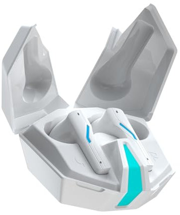 Xmenha - Auriculares Bluetooth inalámbricos HiFi estéreo con control táctil 5.4 Gaming Latencia baja impermeable IPX5 Autonomía 8H con funda