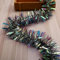 2 metri di decorazioni natalizie, ghirlande di nastri per alberi di Natale, decorazioni per feste di Natale, canne verdi e bianche, nastri colorati, 7 cm
