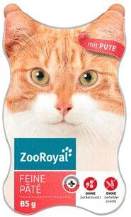 ZooRoyal Katzenfutter feine Pate mit Pure, 18er Pack (18 x 85g)