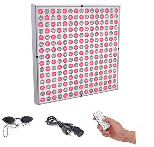 45W LED Rot- und Infrarot-Therapielampe mit Fernbedienung, 660nm & 850nm für Schmerzlinderung, Hautverjüngung und Photobiomodulation, mit Timer