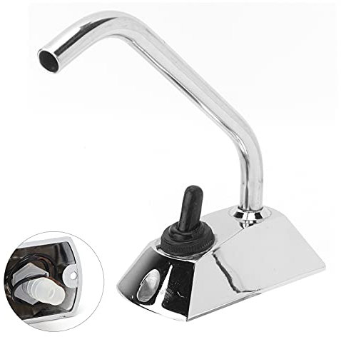 12 V Electric Acqua Tasucet Tap Tap Interruttore, Zinco-lega + Acciaio Inossidabile, Barca, Roulotte, per il Tubo 10 Mm ID