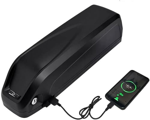 Ebike Battery 52V 13Ah with Charger Power Switch Waterproof Electric Bicycle Battery Large Capacity Battery for 1000W 750W 500W 350W 200W Ebike Conversion Kit 52V13Ah,B
