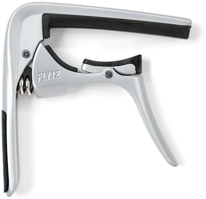 DUNLOP Trigger Fly Capo 12 Saiten - Satin Chrom (ADU 66CSC)