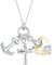 Elli Halskette Damen Anker Herz Kreuz Anhänger Filigrian mit Kristallen aus 925 Sterling Silber