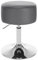 WOLTU Schminkhocker, Schminktisch Hocker, Barhocker rund, Design Hocker höhenverstellbar drehbar, Bürohocker Arbeitshocker Küchenhocker, gepolstert, Kunstleder, Grau, BH14gr-1