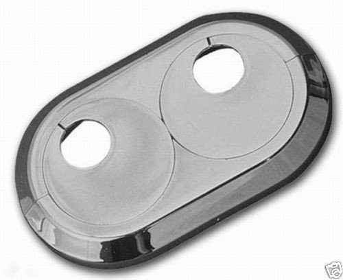 5 Stück Doppel Heizungsrosetten Heizungsmanschetten verchromt 28 mm
