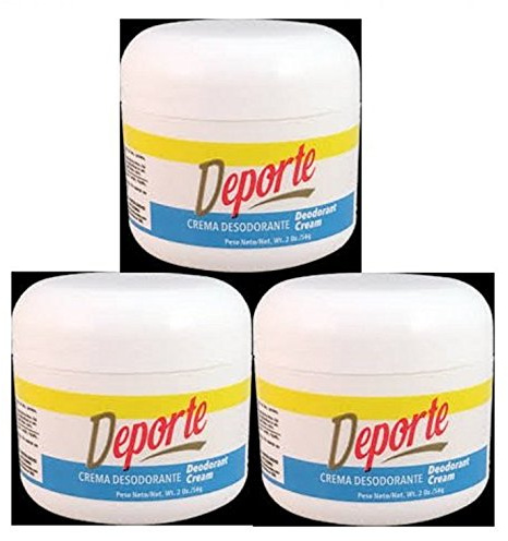 Deporte Crema Desodorante 2oz 3 Piezas