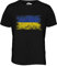 Candymix Ukraine Weinlese Flagge Herren T Shirt, Größe Medium, Farbe Schwarz