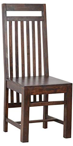 MiaMöbel Esszimmerstuhl Colombo 45x112x46 cm Kolonialstil Massivholz Akazie Walnuss