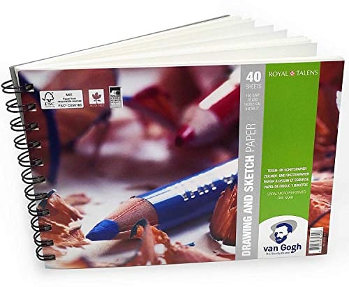 Royal Talens - Van Gogh A5 Drawing and Sketching Paper – 40 Sheets – 160gsm - Landscape