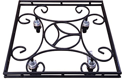 Garden Pride Square Plant Pot Caddy - Heavy Duty Plant Pot Wheels/Plant Pot Mover - Plant Pot Trolley/Plant Pot Dolly (Pack of 1-20 Square (51cm))