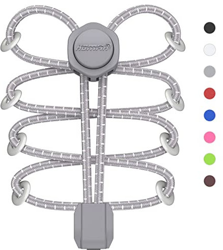 HOMAR Lacci Scarpe Elastici Autobloccanti Lacci per Scarpe Senza Nodo 180cm con Chiusura Facile per Bambini Adulti Scarpe Sneaker Scarpe Casual Stringhe Elastici