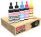Matsuro Original | Kompatibel Universal Nachfülltinte für Tintenpatronen Ersatz für Canon HP EPSON Samsung Brother LEXMARK XEROX Dell Advent (5 x 100 ml | 1 Set + 1 SCHWARZ)