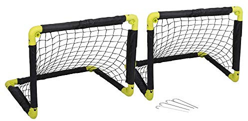 URBN-TOYS Folding Portable Kids Childrens Soccer Football Goals Post Net, Indoor Outdoor Garden Training Toy, Available in 2 Sizes (2, Large (90 x 59 x 61 cm))