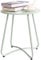 HollyHOME Beistelltisch Outdoor Balkontisch Klein Gartentisch Rund Beistelltisch Metall Wetterfest Loungetisch Outdoor Couchtisch für Patio Terrasse Wohnzimmer, Blaugrün