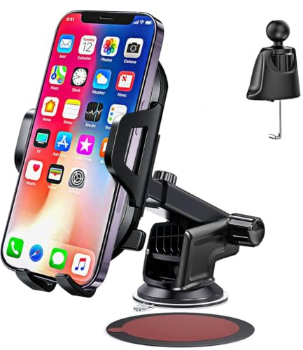 Car Phone Holder for Samsung A55 A57 A37 A27 5G A16 S26 S25 Plus Ultra/A17 A25 A53 A54 A56 A52 A51 A52S A22 Pixel 10 9 8 7 Pro Car Mount Cradle Air Vent/Dashboard/Windscreen for Mercedes/Ford/Seat