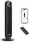 Dreo Smart Tower Fan, 28dB Silent Standing Fans for Bedroom, 25ft/s Velocity Electric Cooling Fan, 90° Oscillating Floor Bladeless Fans, Wifi/Alexa Remote Control, 4 Speeds/4Modes/8H Timer, Black