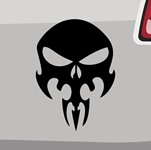 Demon Skull Aufkleber 6 Größen 21 Farben Totenkopf Schädel Skelett RIP Halloween
