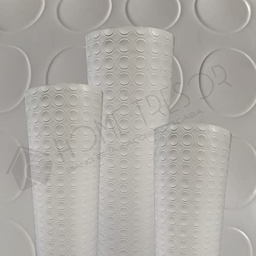 Home Tresor - Pavimenti in Pvc Rotoli | Pvc Bollato | Tappeto Bullonato Linoleum Copripavimento Rivestimento Gomma Antiscivolo Flessibile Altezza 100 cm. Grigio (20 MT)