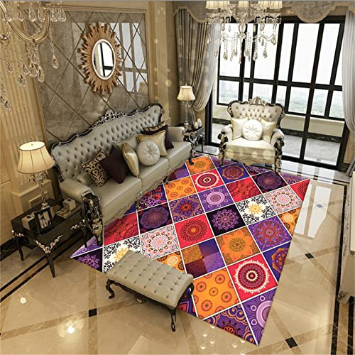 AU-SHTANG tappeto doccia antiscivolo Tappeto Viola, Tappeto Tappetino Yoga Rilassante Morbido Lavabiletappeto fitness palestra,Viola,100x120 Cm