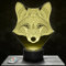 Nachttischlampe - Touch-Nachtlicht Fuchs Tier Mandala 3D-LED-Lampe Illusion, Geschenkidee Weihnachten Geburtstag Junge und Mädchen Nachttischlampe Kinder- oder Erwachsenenzimmer