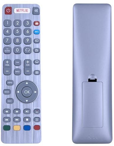 GOUYESHO SHWRMC0116 SHW/RMC/0116 Ersatz Fernbedienung Passend für Sharp Aquos TV LC-32CHG6021K LC32CFG6241KF LC-43CUG8462KS LC-49CUG8052K LC-49CUG8461KS LC-55CUG8462KS mit YouTube-Buttons