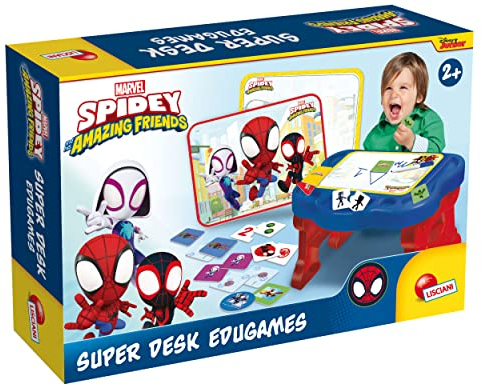 Bureau d'activités avec 10 Jeux - Spidey Super Desk - Edu Games - LISCIANI
