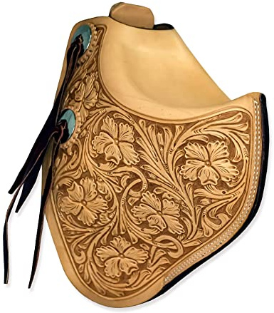 Western Sottosella Tapaderos Staffe in pelle fatte a mano Vendute in coppia Set ME-WTS-050D