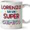 MUGFFINS Tazas Personalizadas para QUÍMICO hombre - En Italiano - Sei Super - 11 oz / 330 ml - Regalo Personalizable original y divertido