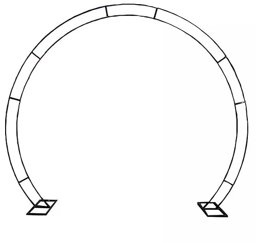 Rosenbogen Bögen-Spalier Aus Schmiedeeisen For Hochzeits-Hintergrundständer/Ballonständer/Kletterpflanzen, Rundbogen-Dornen/Torbogen-Klettergarten For Gemüsepflanzen, Rosenkübel ( Color : Black wxh ,
