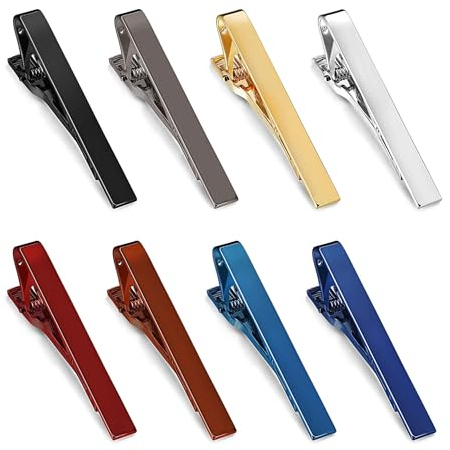 LOLIAS Pinces à Cravate pour Hommes Rétro Pince à Cravate Régulières Broches Pinces Cravate Anniversaire Mariage Business Commercial Fête des Pères Accessoires