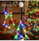 OISE ART STORE Trade Shop - Luci di Natale A Batteria con Ventosa Tenda Luminosa X Vetro Finestra Multicolor