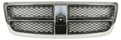 Kühlergitter Frontgrill Kühlergrill Komplett Kompatibel mit Dodge RAM 1500 Pick-Up DJ DS 08->