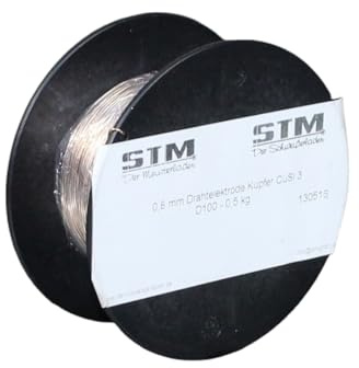 STM Der Meisterladen Schweißdraht CuSi3 0,8mm Kupfer Zink 2.1461 D100 0.5 kg…