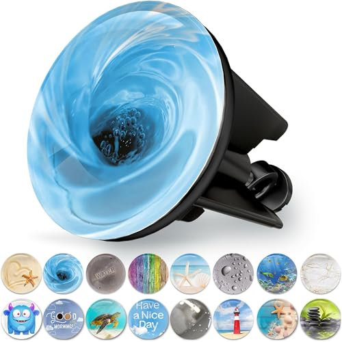 M. ROSENFELD HOME Universal Waschbeckenstöpsel 40mm mit Motivder Strudel - Strudel Chrom Abflussstopfen – aus Messing, Universal mit Gummi für Waschbecken im Bad und Bidets - Excenterstopfen