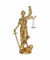 JKUDTQL Statue Lady of Justice, 30,5 cm, goldfarben, Skulptur mit Skala für Büro, Bücherregal, Schreibtisch-Dekoration, griechischer römischer Engel