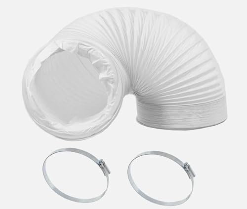 CERTIFIED 150MM X 3 Meters Portable AIR Conditioning Unit Vent Hose and Clips AIR CON Duct Band Jubilee Clip Ring 140-160MM