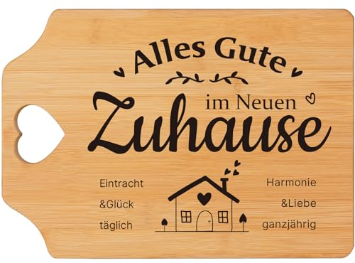 SECOGM Housewarming Gifts, Bamboo Chopping Board, Housewarming Gift, Housewarming Gift, New Home Gift, Housewarming Gifts Home