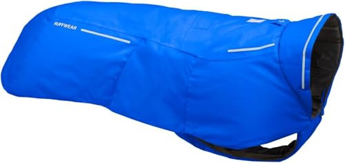 Ruffwear Vert XX-Small Hunde-Regenjacke, isolierter Allwetter-Hundemantel, wasserdichte Hundejacke, leichte wetterfeste Hundeweste und Winter-Hunderegenmantel, Größe XXS, Blue Pool