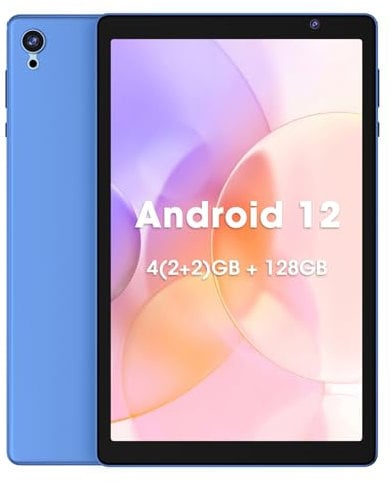 WeTapper Tablet 10 inch Android 12 OS, 2+32GB Memory, Dual Camera Android Tablets, 1280x800 IPS Display Tablets, Quad-Core Processor, 6000 Mah Battery Bluetooth WiFi (Blue)
