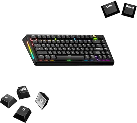 Glorious Gaming – GPBT Basics (PBT-tangenter), 8 färger, bleknar Inte, för mekaniska tangentbord, passar Till 100%,75%,65% Och 60%,passar ANSI/ISO – Amerikansk QWERTY-Layout