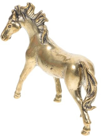 Zerodeko 2stücke Messing Pferde Statue Feng Shui Dekoration Für Zuhause Metal Horse Decor Kreative Tier Skulptur Für Büro Und Wohnräume Symbol Für Und