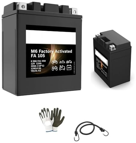 KOMPATIBEL MIT Ducati L Pantah 600 pro Jahr 1981 al 1982 YB14L-A2 Batterie 12 Volt 14 AH Ampere BEREITS LIEFERBAR Batterie LADEGERÄT 136X91X168MM