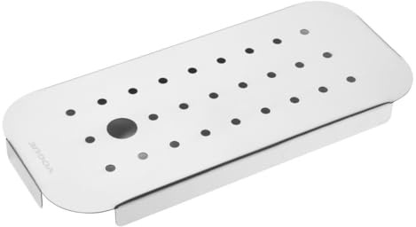Vogue Stainless Steel GN Drainer Tray for GN 1/3 | Keeps foods raised to drain excess fat and liquids, improving hygiene in professional kitchens and catering setups.