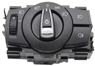 LHVHPKUKAN Auto-Frontscheinwerfer-Scheinwerferschalter-Tastenbaugruppe passend for BMW 1 3 X1 Serie E87 E82 E90 E91 E92 E93 E84 61319169404 61319169406(Model B)