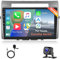 Hodozzy 2G+64G Android Autoradio für Toyota Corolla Verso 2004-2009 Wireless Carplay Android Auto, 9 Zoll Touchscreen mit Navi GPS WiFi Bluetooth Mirrorlink HiFi FM RDS Canbus mit Rückfahrkamera