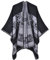 Fahrradbekleidung Winter Damen vorne offen, Poncho, warm, übergroß, Pullover, lässige Strickjacke, Schals für den und Winter (BK2, One Size)