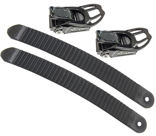 1 Sets Snowboard-Bindungssystem 2 Ratschenschnallen mit 2 Bindungsleitergurten für Snowboard Ski Strap-in Bindung Ersatz