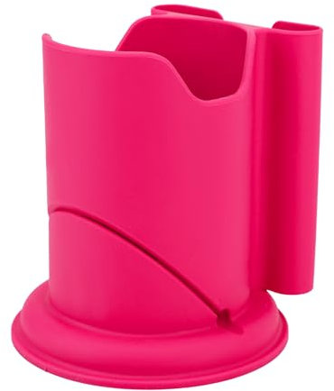 Tinoaly Paddle Board Cup Holder, Universal Kayak Drink Holder with 2 Versatile Slots, Anti-Toppling, Fits Most Water Bottles, Cups & Mobile Phones, Pink