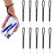 AONAYO 10 Stück Handschlaufe Handy,Handschlaufe,Handyschlaufe Handgelenk,Handschlaufe Kamera,Handschlaufe Lanyard Verstellbares Nylon Für Taschenlampe,Handy,Usb-Stick,Kamera,Schlüsselanhänger,Schwarz
